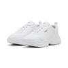 Sneaker PUMA "Cassia 2.0 Sneakers Damen", Gr. 38.5, weiß (weiß gold), Obermaterial:, Textil; Futter: Textil; Innensohle: Textil; Laufsohle: Gummi, Schuhe