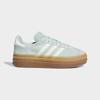 Sneaker ADIDAS ORIGINALS "GAZELLE BOLD E", Gr. 40, ash grün, sanftes weiß, gum 2, Leder, Synthetik, sportlich, Schuhe