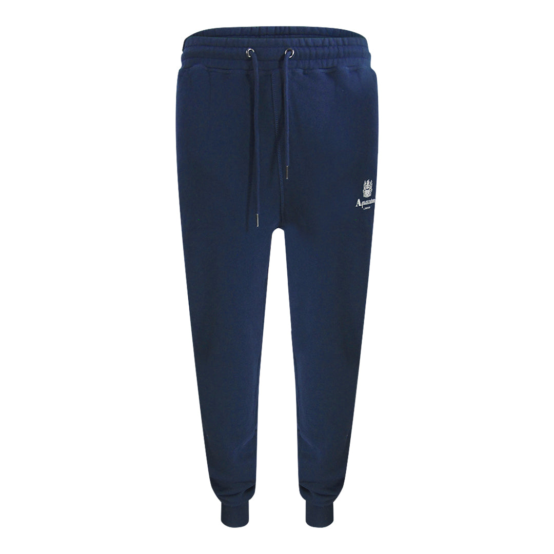 Aquascutum Active Basic Rib Track Pant Marineblaue Jogginghose Image