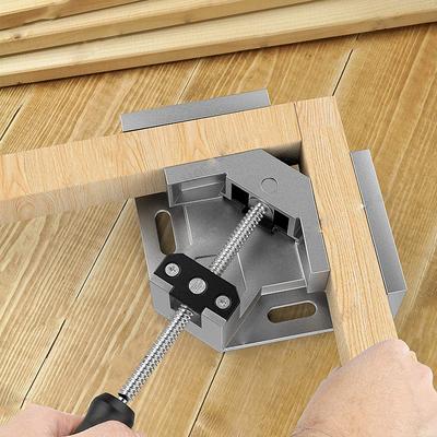 90 Degree Right Angle Clip Clamp Tool Single Handle Aluminum Alloy Corner Clamp Woodworking Frame Clip Right Angle Folder 1pcs