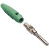 Bkl Electronic - 072152-P Bananenstecker Stecker, gerade Stift-Ø: 4 mm Grün 1 St.