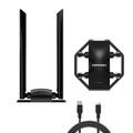 Adattatore WiFi wireless USB a bassa latenza dual-band da 1300 Mbps, 2,4 G e 5 GHz