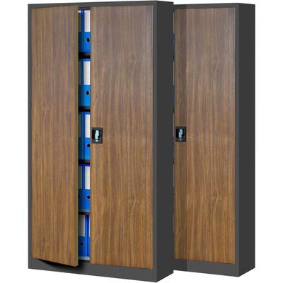 2er Set Aktenschrank C001H Büroschrank Metallschrank Stahlschrank Werkzeugschrank Stahlblech Image