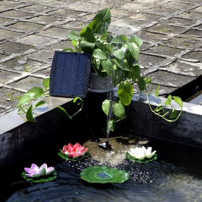 Zoternen Solarpanel-Gartenbrunnen, Plug-in-Dekobrunnen, 9 V 2,5 W Wasserpumpe Image