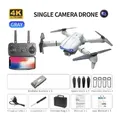 E99 K3 Pro Mini quadricottero RC pieghevole - Drone aereo con doppia fotocamera con 4K HD, modalità di mantenimento e luci a LED | Giocattolo telecomandato WIFI