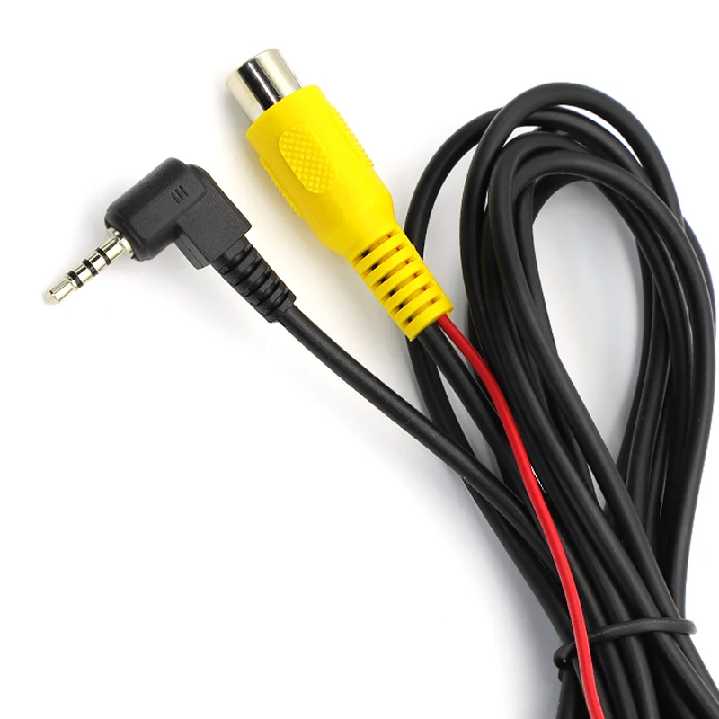 1Pcs Rück Kamera Anschluss Kabel RCA Buchse auf 2,5mm AV Konverter Kabel Auto Rückansicht Reverse Parkplatz Kamera zu Auto DVR Image