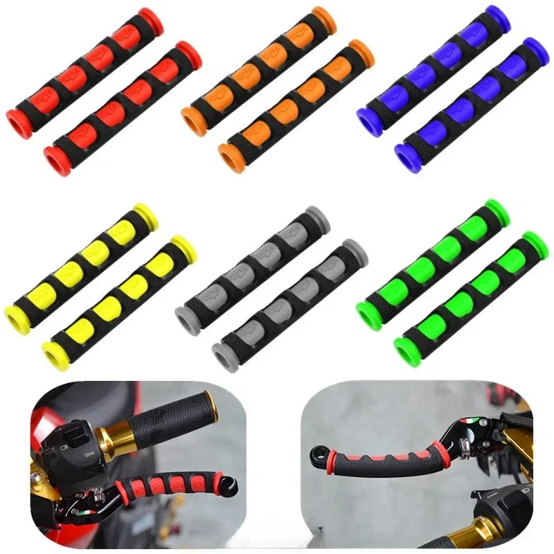 Poignée de frein de Moto, manchon en Silicone, souple, antidérapant, durable, protection du guidon de vélo, équipements de Moto, accessoires