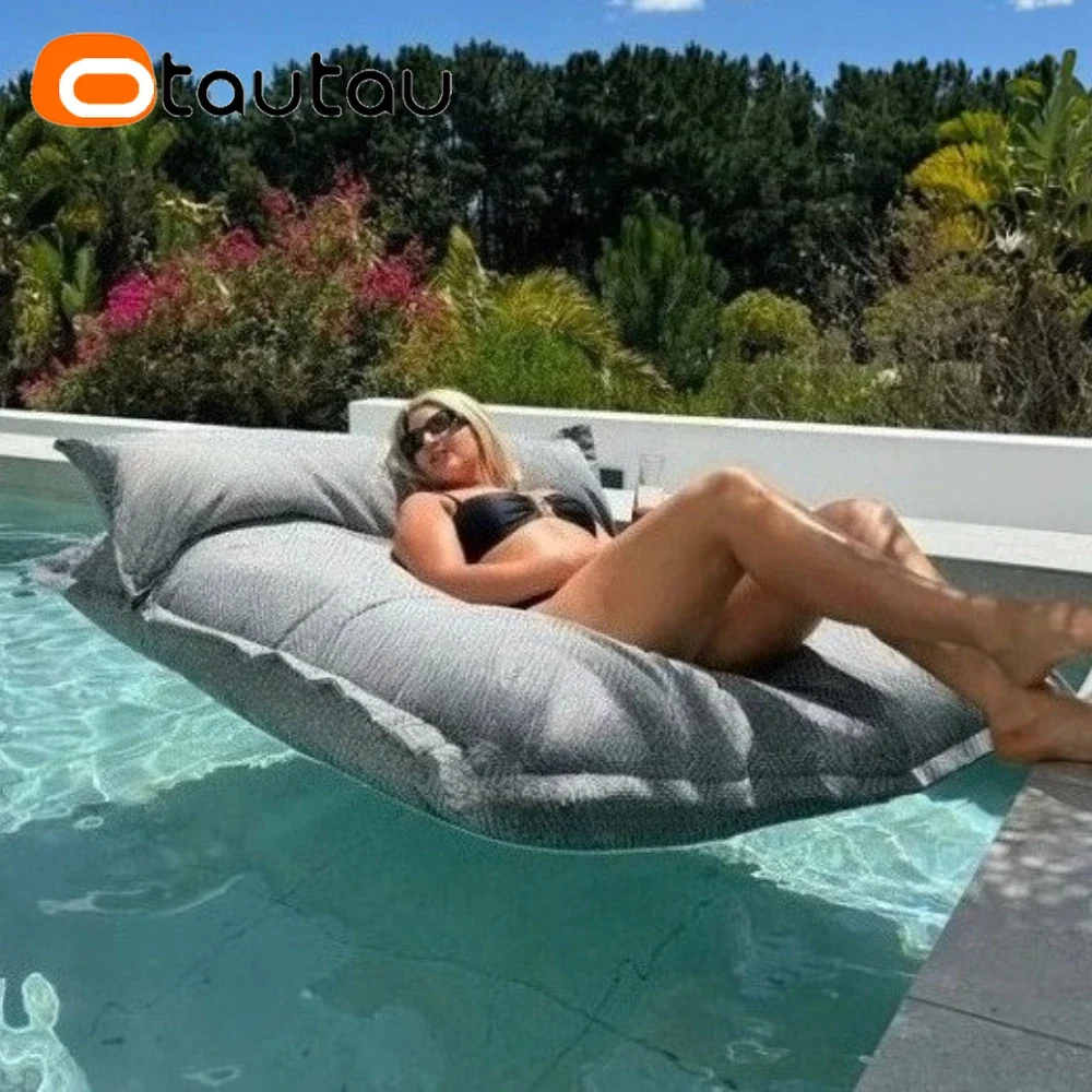 OTAUTAU Outdoor Swimming Pool Floating Bean Bag Cover Pillowsac DD203【Kein Füllstoff im Inneren! Sie müssen selbst den Füllstoff kaufen!】 Image