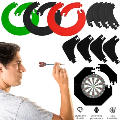 EVA Dartscheibe Surround Jigsaw Dartscheibe Ring Spleißen Dartscheibe Wandschutz Abnehmbarer Dart Backboard Ring Dart Zubehör Image