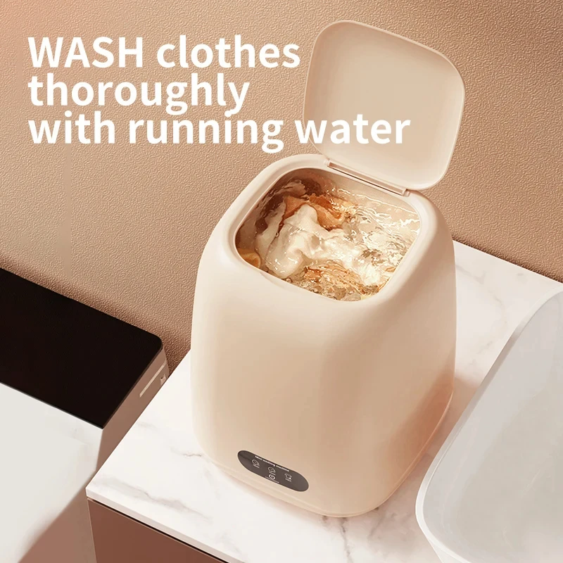 Petite Machine à laver pour sous-vêtements vêtements pour enfants mini laveuse machine à laver portative entièrement automatique avec sèche-linge 220V