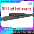 Worlivo 9.5 pollici montato su rack I226 N150 Intel Gateway 4*2.5G Ddr5 Espansione 1G 10G 10Gb Sfp + 1U Mini Pc Server Router Firewall