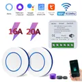Tuya Wifi Smart Switch RF 433 MHz Modulo interruttore pannello a parete wireless per illuminazione a LED Controllo vocale con Alexa Google Home Alice