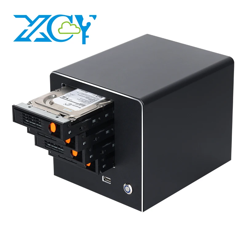 XCY X108 NAS Mini-PC 4x 6x 8x Bay SATA HDD Intel N150 Prozessor DDR5 M.2 NVMe SSD 10 Gbit/s Ethernet Typ-C Windows 11 Linux NAS OS