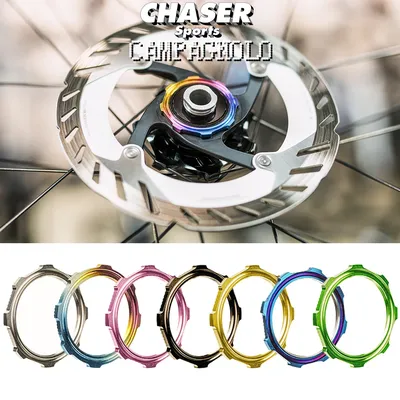 Chaser Bicycle Disc Center Lock Ring Ultra-light 6g TC4 Titanium Center Lock Disc Lock Ring For Campagnolo/ Fulcrum Medium Lock