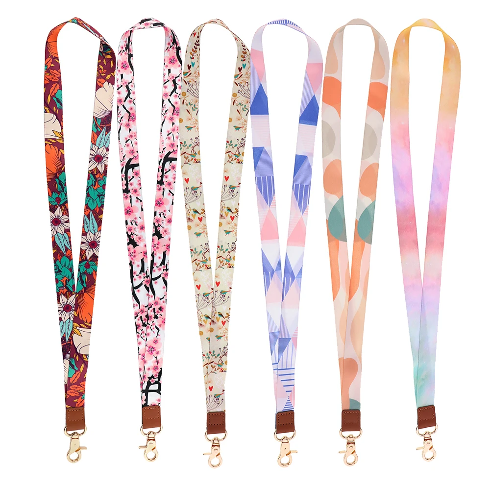 Fi58 Leder Seil riemen Frauen Schlüssel bund Hals Lanyard für Studenten Schlüssel lange Telefon hängen Ornamente Anti-Lost Hang Seil Geschenke Image