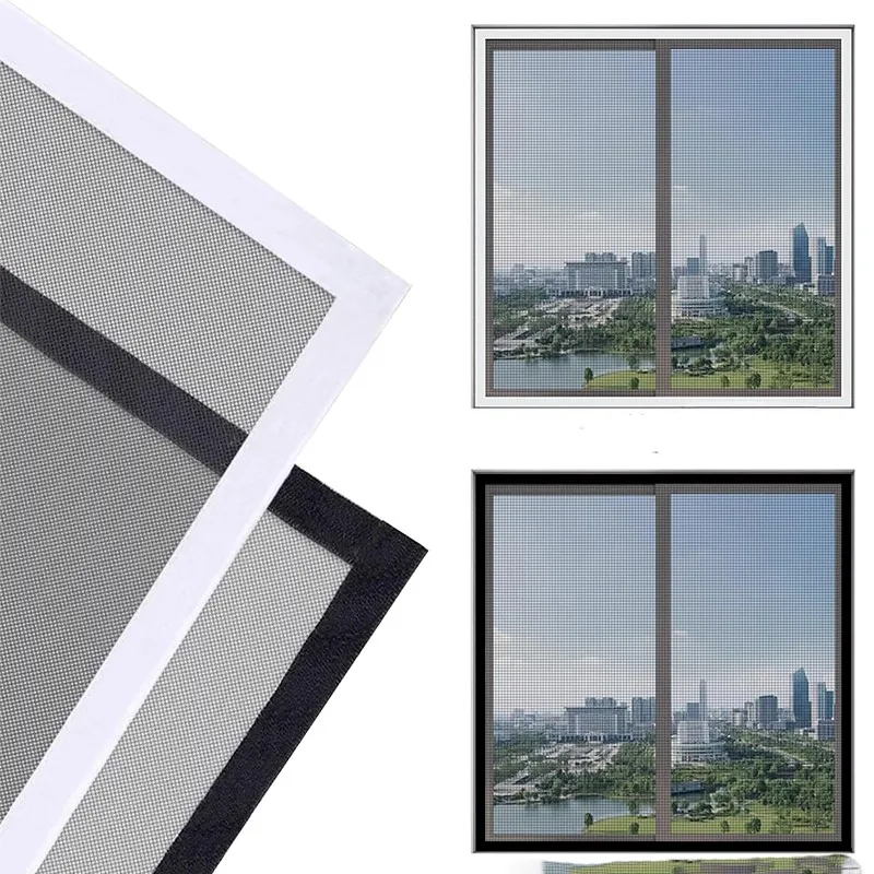 DIY Selbstklebende Indoor Insekten Fliegen Moskito Fenster Bildschirm Vorhang Moskito Netting Tür Anti Moskito Net Fenster Mesh Bug net