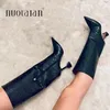 Neue Winter Frauen kniehohe Stiefel sexy Frauen spitzen Zehen Damen dünne High Heels weibliche Schuhe Frau Schuhe plus Größe 35-42