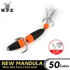 W.P.E Marke NEUE MANDULA Größe L 1 stücke Angeln Köder SwimBait 50 Farbe Bass Köder Insekt köder Weiche Angeln locken Pesca Angeln Wobbler
