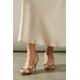 Good For The Sole Womens : Wide Fit Honey Peep Toe Court Shoes - Gold - Size 4 Wide Fit (UK Shoe) | Good For The Sole Sale | Discount Designer Brands