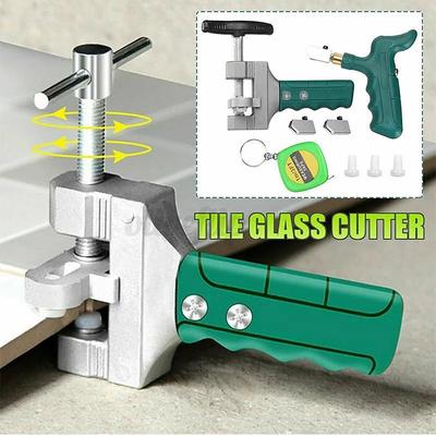 Glass Tile Cutter Tool Kit Handheld Diamond Glass Cutting Knife for Thick Glass Ceramic Tiles Portable Manual Tile Scorer DIY Craft Cutting Tool