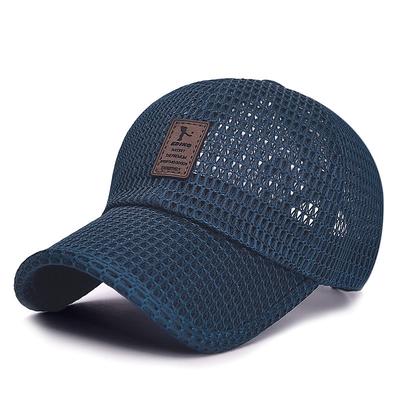 Men's Baseball Cap Unisex Trucker Hat Summer Breathable Full Mesh Hat Black Navy Blue Fitness Letter Ultraviolet Resistant Outdoor Sports
