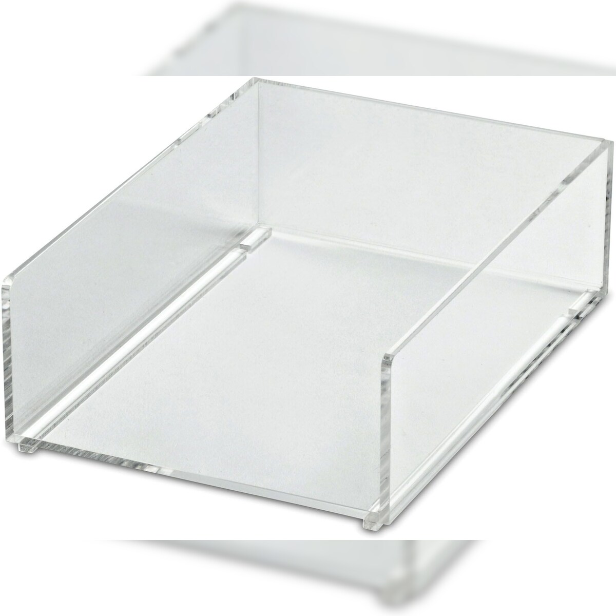 MAUL Zettelbox Acryl DIN A6 ungefüllt glasklar Packung mit 12 Stück Image