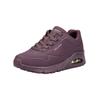 Sneaker SKECHERS "Skechers Sneaker Lederimitat", Damen, Gr. 37, rot (weinrot), Lederimitat, casual, Schuhe