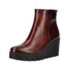 Keilstiefelette GABOR "Gabor Stiefelette Nappaleder", Damen, Gr. 37,5, braun (mittelbraun), Nappaleder, casual, Schuhe