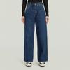 Weite Jeans G-STAR "Skater High Loose Wmn", Damen, Gr. 32, Länge 30, blau (worn in sentry blau), Denim/Jeans, Obermaterial: 100% Baumwolle, casual, loose fit normal, Jeans