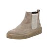 Plateaustiefelette GABOR "Gabor Stiefelette Veloursleder/Textil", Damen, Gr. 42, beige (dunkelbeige), Veloursleder, Textil, casual, Schuhe