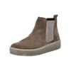 Plateaustiefelette GABOR "Gabor Stiefelette Veloursleder/Textil", Damen, Gr. 40, braun (braun, grau), Veloursleder, Textil, casual, Schuhe
