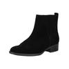 Stiefelette GABOR "Gabor Stiefelette Veloursleder", Damen, Gr. 40, schwarz, Veloursleder, casual, Schuhe