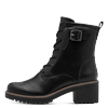 Winterboots MARCO TOZZI, Damen, Gr. 42, schwarz, Lederimitat, unifarben, modisch, Schuhe, Blockabsatz, Schnürboots, Stiefelette mit Kontrast-Rahmennaht