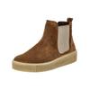Plateaustiefelette GABOR "Gabor Stiefelette Veloursleder/Textil", Damen, Gr. 41, braun (cognac), Veloursleder, Textil, casual, Schuhe