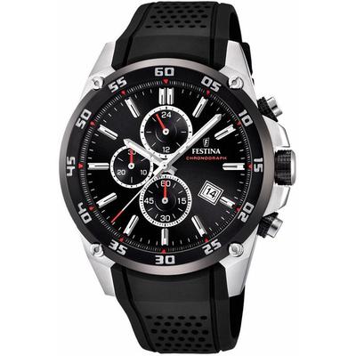 Chronograph FESTINA "The Originals", schwarz, Armbanduhren, Herren, Armbanduhr, Quarzuhr, Herrenuhr, Stoppfunktion, bis 10 bar wasserd. Image
