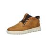 Sneaker GEOX "Geox Sneaker Leder/Textil", Herren, Gr. 42, braun (hellbraun), Leder, Textil, casual, Schuhe