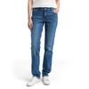 Straight-Jeans TOM TAILOR "LIVA", Damen, Gr. 31, Länge 30, blau (clean mid stone blau denim), Denim/Jeans, Obermaterial: 99% Baumwolle, 1% Elasthan. Futter: 100% Baumwolle, unifarben, casual, straight fit knöchellang, Jeans, im Five-Pocket Style