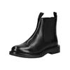 Stiefelette GEOX "Geox Stiefelette Leder/Textil", Damen, Gr. 41, schwarz, Leder, Textil, casual, Schuhe