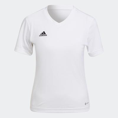 Fußballtrikot ADIDAS PERFORMANCE "ENT22 JSY W", Damen, Gr. XS, weiß, Obermaterial: 100% Polyester, sportlich, V-Ausschnitt, Kurzarm, Trikots Image