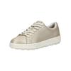 Sneaker GEOX "Geox Sneaker Leder", Damen, Gr. 39, beige (sand), Leder, casual, Schuhe
