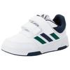 Klettschuh ADIDAS SPORTSWEAR "TENSAUR HOOK AND LOOP", Gr. 21, weiß (cloud weiß, collegiate grün, collegiate navy), Synthetik, Textil, sportlich, Schuhe, für Kinder mit Klettverschluss