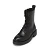 Stiefelette MARC O'POLO "mit Innenzipper", Damen, Gr. 39, schwarz, Obermaterial: 100% Leder (Rind), unifarben, Schuhe