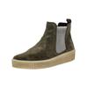 Plateaustiefelette GABOR "Gabor Stiefelette Veloursleder/Textil", Damen, Gr. 38,5, grün (dunkelgrün), Veloursleder, Textil, casual, Schuhe