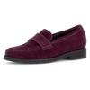 Loafer GABOR, Damen, Gr. 41, lila (beere), Veloursleder, unifarben, modisch, Schuhe, Blockabsatz, Sipper, Businessschuh mit Glitzer am Sohlenrand