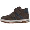 Klettschuh LURCHI "Berny TEX", Kinder, Gr. 32, blau (dunkelbraun, blau), Veloursleder, sportlich, Schuhe, Klettboots mit TEX, Sneaker, Halbschuh, Größenschablone zum Download