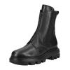 Stiefelette PAUL GREEN "Paul Green Stiefelette Leder/Textil", Damen, Gr. 38,5, schwarz, Leder, Textil, casual, Schuhe