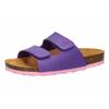 Pantolette LICO "Pantolette Bioline Velcro Kids", Gr. 30, lila, Filz, Schuhe