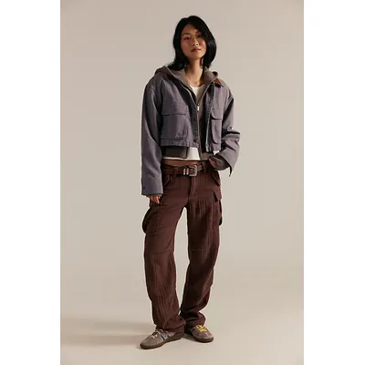 We The Free Last Catch Check Pants at Free People in Brown Combo, Size: US 2
