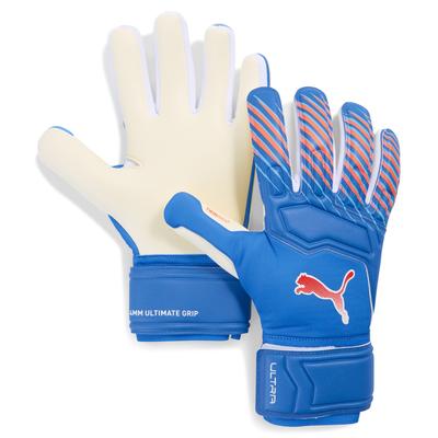 Torwarthandschuhe PUMA "PUMA ULTRA Pro Torwarthandschuhe Unisex", Damen, Gr. 7, ultra blau glowing rot, 56% Latex, 43% PES, 1% PU, Handschuhe Image