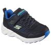 Sneaker SKECHERS "SKECHERS ELITE SPORT TREAD", Kinder, Gr. 28, schwarz (schwarz, blau), Lederimitat, sportlich, Schuhe, Trekkingschuh mit waterproof, Größenschablone zum Download